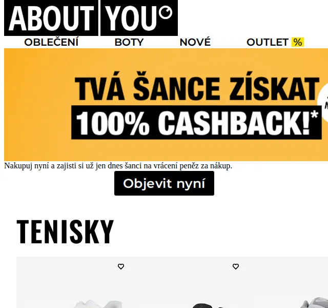 ABOUT YOU: Slevy na tenisky Nike, Adidas, New Balance – červen 2026 | Nuslet.cz