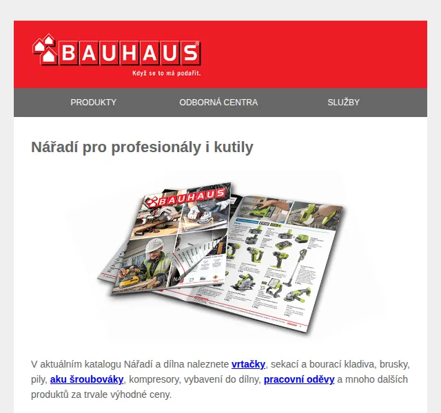 BAUHAUS: Nový katalog Nářadí a dílna – červen 2026 | Nuslet.cz
