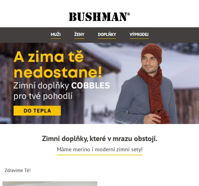 BUSHMAN: Zimní doplňky z merina – červen 2026 | Nuslet.cz