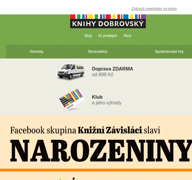 KnihyDobrovsky.cz: Narozeniny Knižních závisláků – prosinec 2022 | Nuslet.cz