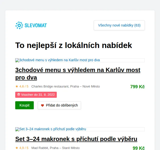 Slevomat: 3chodové menu s výhledem na Karlův most – červen 2022 | Nuslet.cz