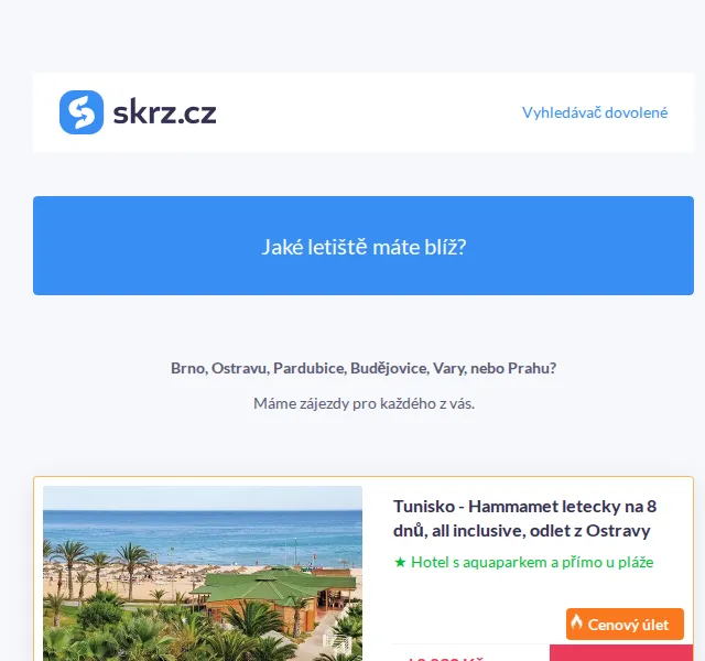 Vánoce na Skrz: Last minute do 15 000 Kč – červen 2026 | Nuslet.cz