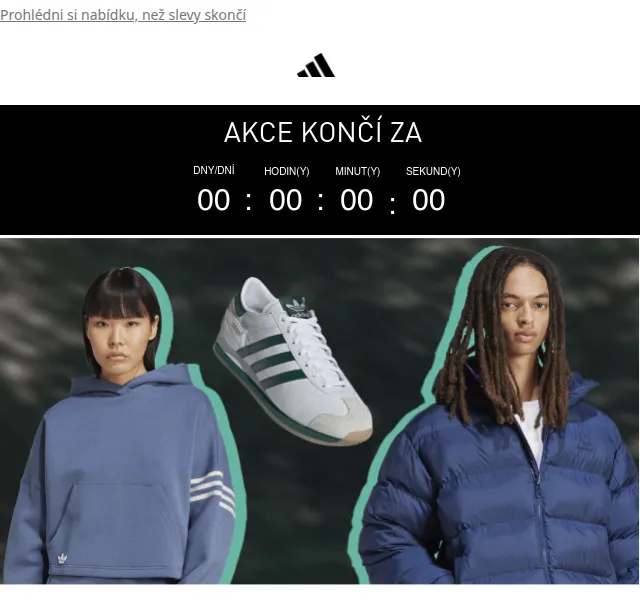 Adidas: slevy až 40 % na sezónní modely – červen 2026 | Nuslet.cz