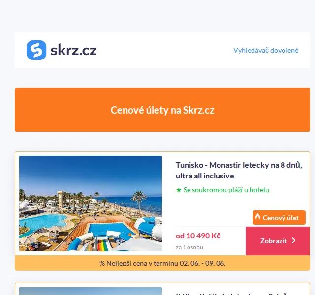 Vánoce na Skrz: Dovolená u moře od 10 490 Kč – červen 2026 | Nuslet.cz