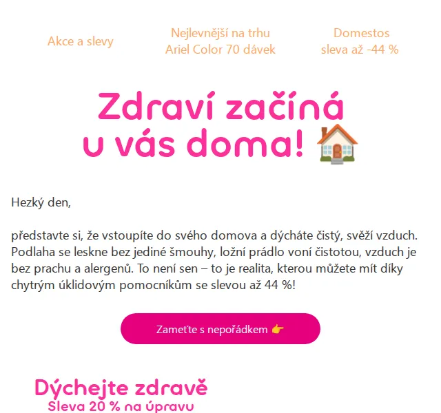 Pilulka.cz: Slevy na úklid až 44 % – červenec 2026 | Nuslet.cz