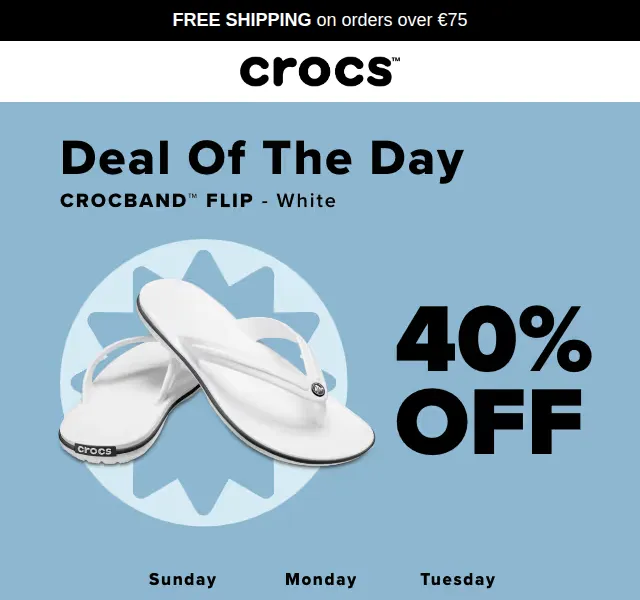 Crocs: Non-Stop November slevy až 40% – listopad 2026 | Nuslet.cz