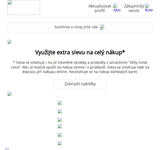 JYSK: Extra sleva 10 % na celý nákup – červen 2026 | Nuslet.cz