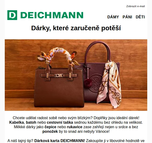 Deichmann: Dárky do 700 Kč, sleva až 50 % – duben 2026