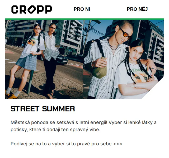 Cropp STREET SUMMER kolekce – červen 2026 | Nuslet.cz
