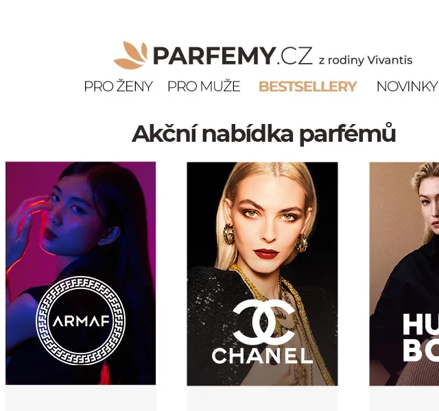Parfemy.cz: Parfémy Hugo Boss, Chanel a Armaf – červen 2026 | Nuslet.cz