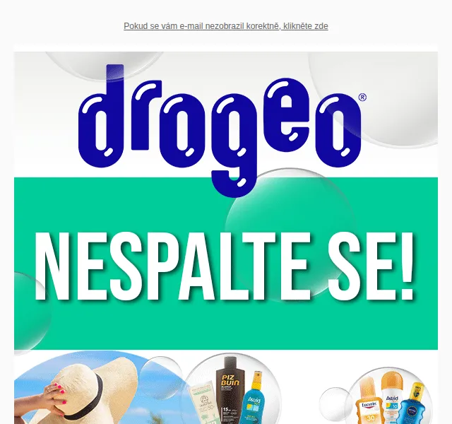 Drogeo: Nivea Sun Protect za 229 Kč a slevy až 53 % – červen 2026 | Nuslet.cz