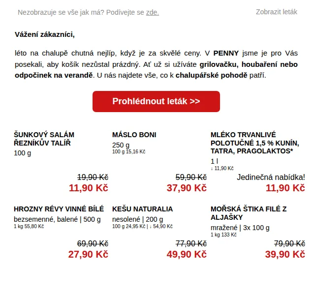 Penny: Letní slevy až 72 % – srpen 2025 | Nuslet.cz