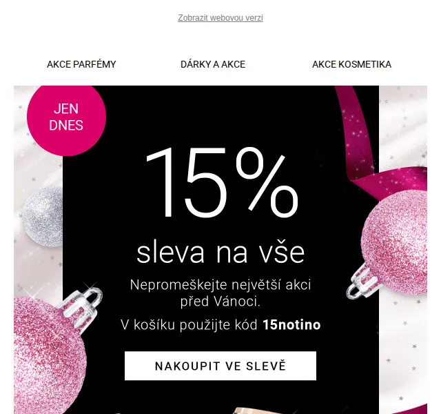 Notino: 15% sleva na vše – červen 2026 | Nuslet.cz