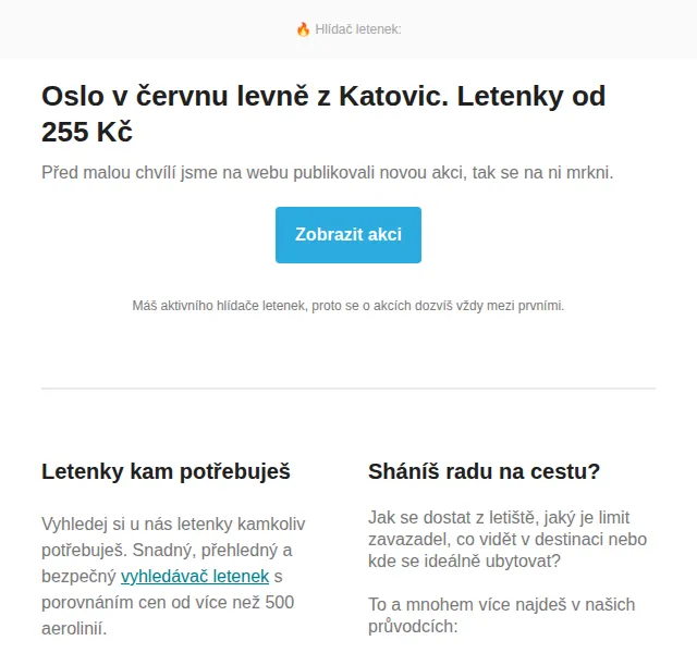 Cestujlevne.com: Oslo v červnu levně z Katovic – letenky od 255 Kč | červen 2026 | Nuslet.cz