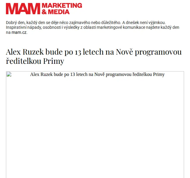 Marketing & Media: novinky z marketingu – červen 2026 | Nuslet.cz