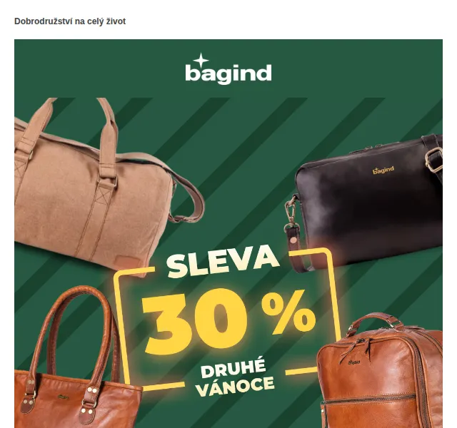 Bagind: 30 % na vše + 5 % s kódem NOVYROK – leden 2024 | Nuslet.cz