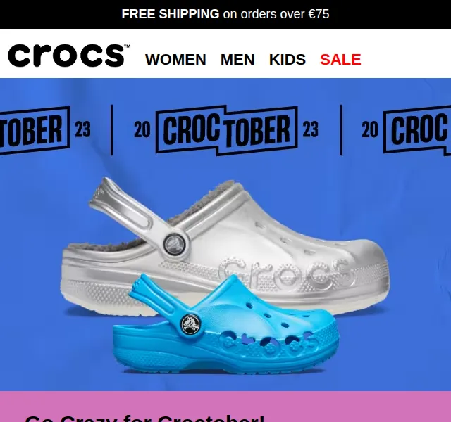 Crocs: Croctober sleva až 50 % – říjen 2023 | Nuslet.cz