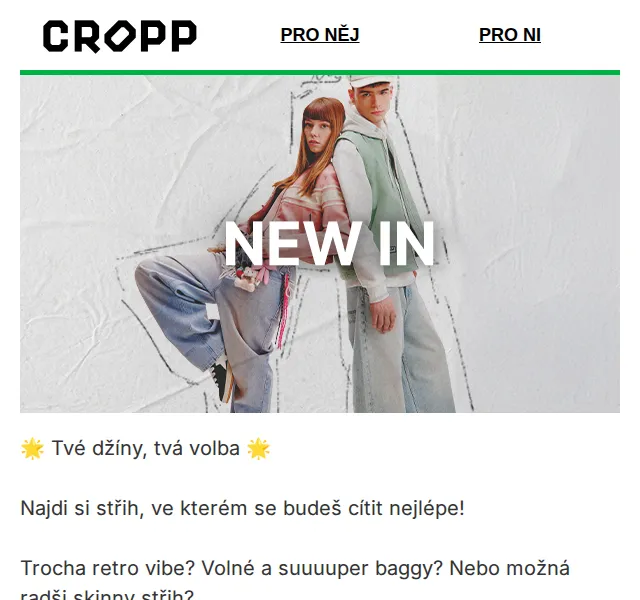 Cropp: nová kolekce džínových střihů – červen 2026 | Nuslet.cz
