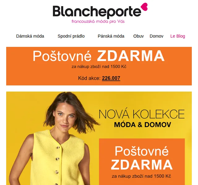 Blancheporte: Jarní kolekce se zlevou – Duben 2026 | Nuslet.cz