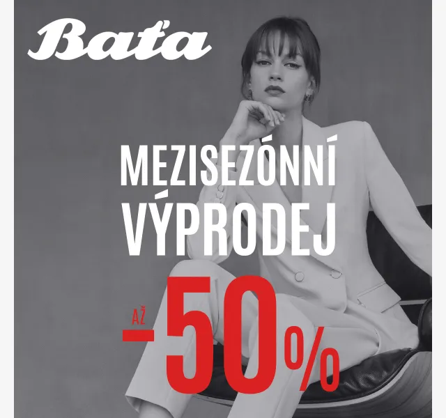 Baťa: Mezisezónní výprodej až -50 % – červen 2026 | Nuslet.cz