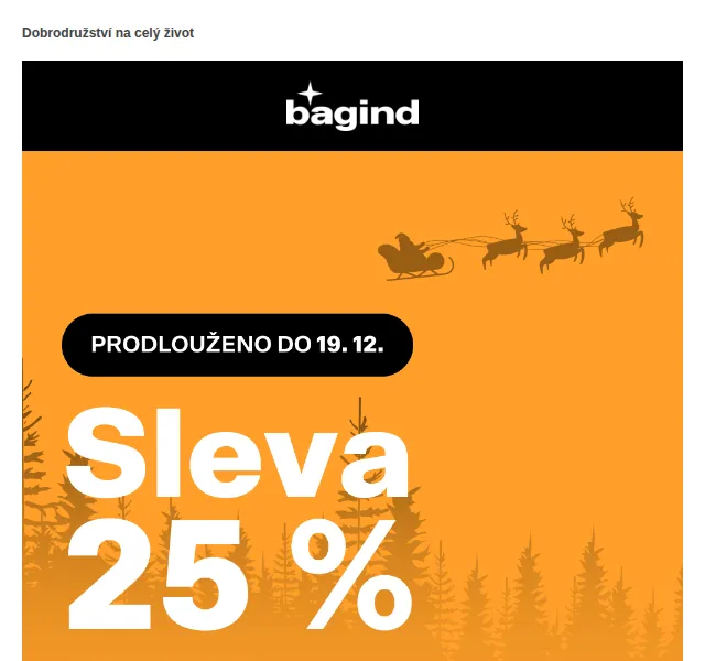 Bagind: 25% sleva na veškeré zboží – prosinec 2022 | Nuslet.cz