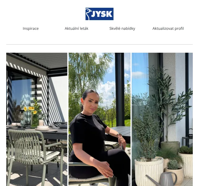 JYSK: až -50 % na terasu a zahradní nábytek – květen 2026