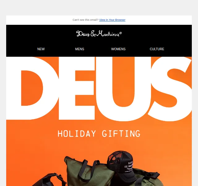 Deus Ex Machina: Vánoční dárky od €35 – červen 2026 | Nuslet.cz