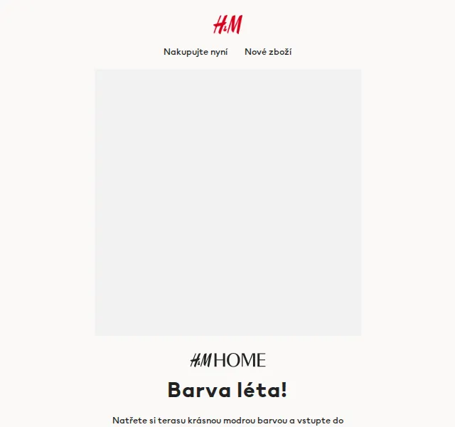 H&M HOME: Dekorace s modrými detaily od 99 Kč – červen 2026 | Nuslet.cz