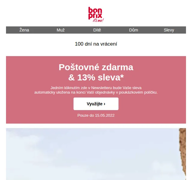 bonprix: 13% sleva a poštovné zdarma – červen 2026 | Nuslet.cz