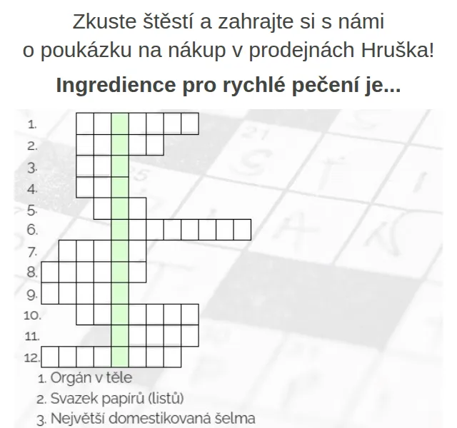 Váš HRUŠKA tým: Soutěž o poukázky 500 Kč – červenec 2026 | Nuslet.cz