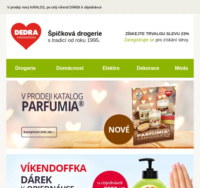 DEDRA INNOVATIONS: Nový katalog a dárek k objednávce – červen 2026 | Nuslet.cz