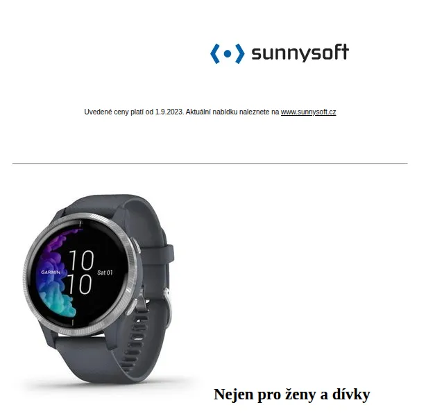 Sunnysoft: Novinky Garmin, Xiaomi, Braun – září 2023 | Nuslet.cz