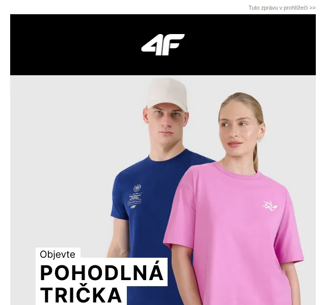 4Fstore: Jarní trička a šortky – červen 2026 | Nuslet.cz