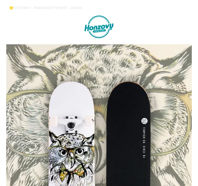 Honzovy Longboardy: Skateboard Tempish Golden Owl – červen 2026 | Nuslet.cz