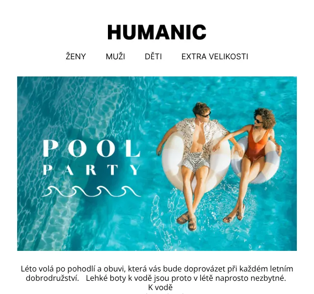 HUMANIC: Pantofle a boty k vodě – červen 2026 | Nuslet.cz