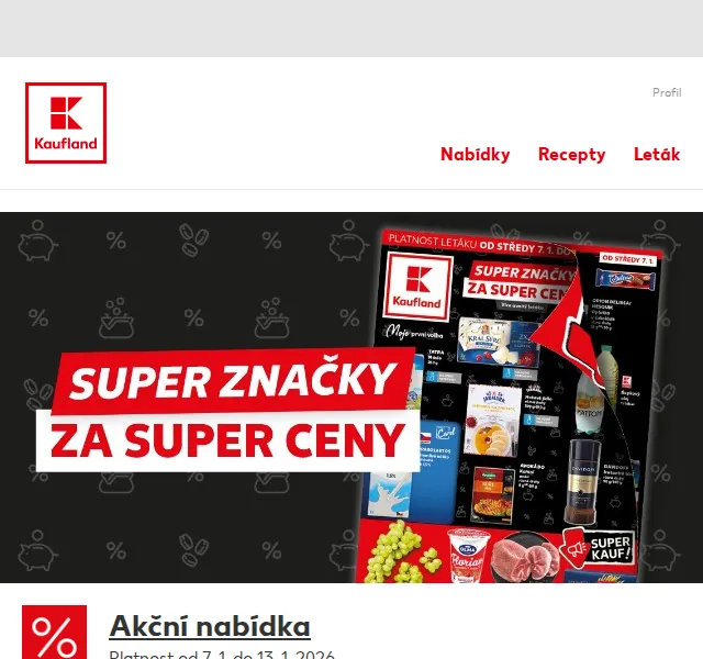 Kaufland: Máslo a káva až -50 % – duben 2026 | Nuslet.cz