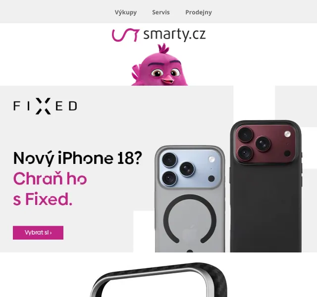 Smarty.cz: Fixed kryty iPhone 18 od 499 Kč – září