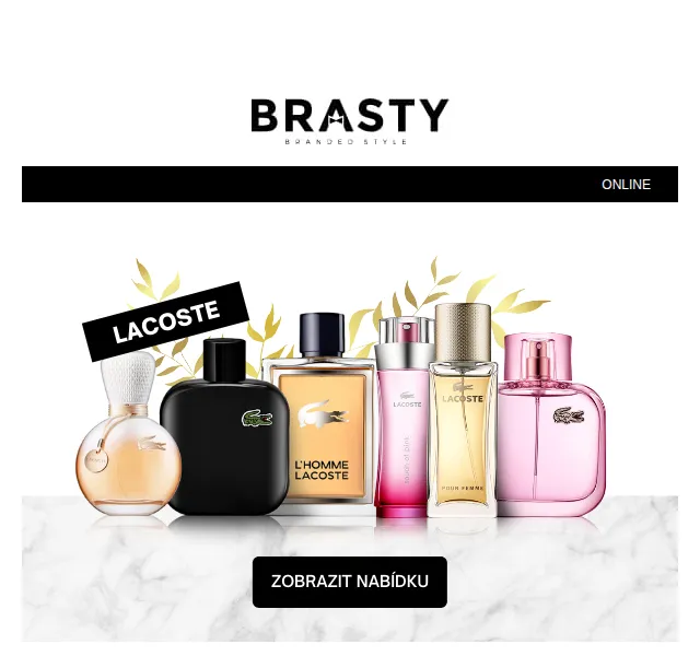 BRASTY.cz: 10% sleva na Lacoste parfémy – červenec 2022 | Nuslet.cz