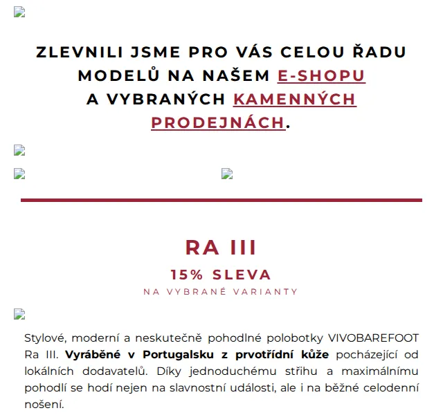 VIVOBAREFOOT: Podzimní slevy až 20 % – listopad 2026 | Nuslet.cz