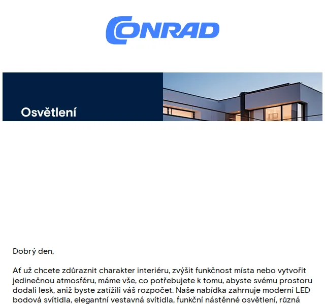 Conrad Electronic: Osvětlení pro váš domov – červen 2026 | Nuslet.cz
