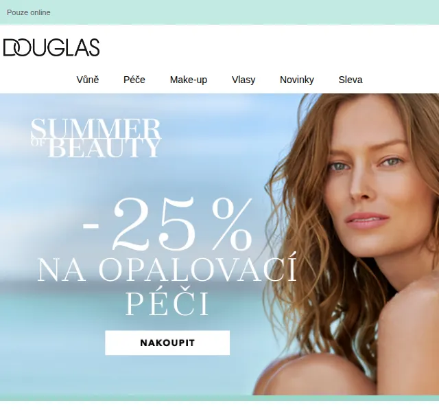 Douglas CZ: 25% sleva na opalovací péči – červen 2026 | Nuslet.cz