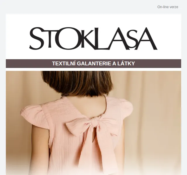 Stoklasa: Mušelín a letní látky – akce 40 % – červen 2026 | Nuslet.cz
