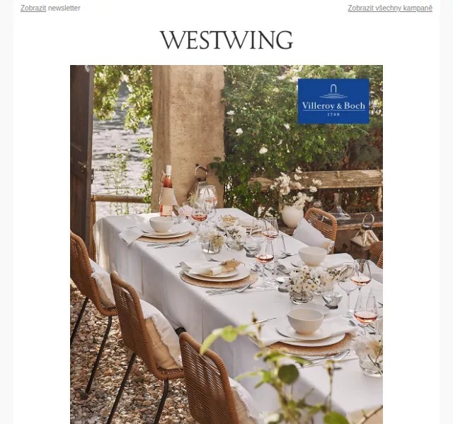 Westwing: Villeroy & Boch nádobí Elegant, Romantic, Colorful – červen 2026 | Nuslet.cz