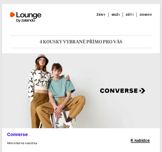 Lounge by Zalando: sleva až 80% na Converse, ALDO, Crocs – červenec 2026 | Nuslet.cz