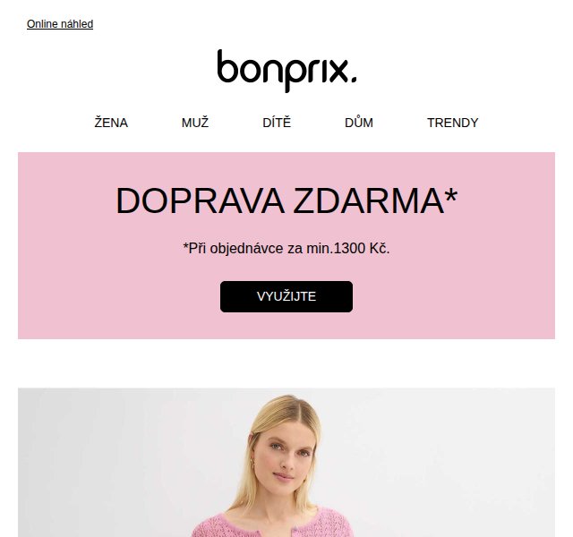 Bonprix: Hebké pletené kabátky na jaro – duben 2026