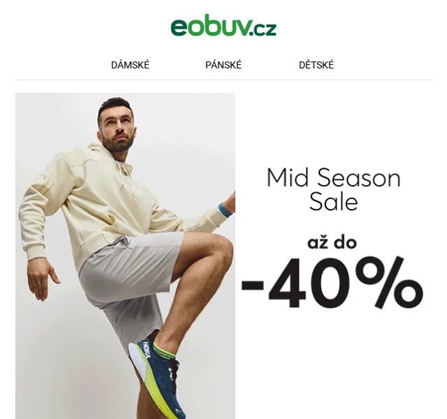 eobuv.cz: Sleva až 40 % na adidas, Levi's, Geox – červen 2026 | Nuslet.cz