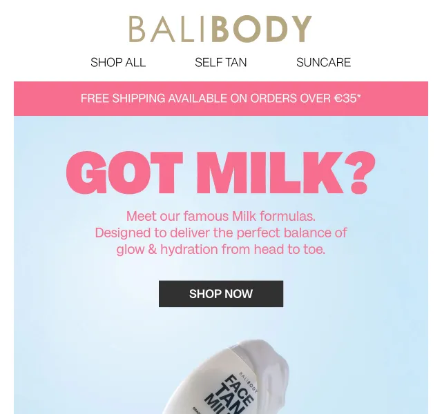 Bali Body: Milk formulas – duben 2026 | Nuslet.cz