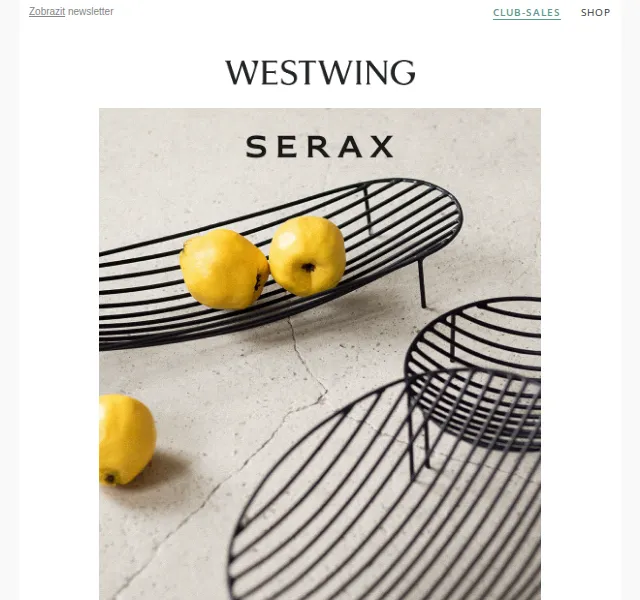 Westwing: Serax, Le Diamantaire a Chic Minimal – červen 2026 | Nuslet.cz