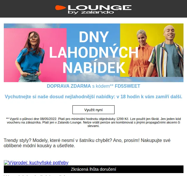 Lounge by Zalando: Dny lahodných nabídek s dopravou zdarma – červen 2026 | Nuslet.cz
