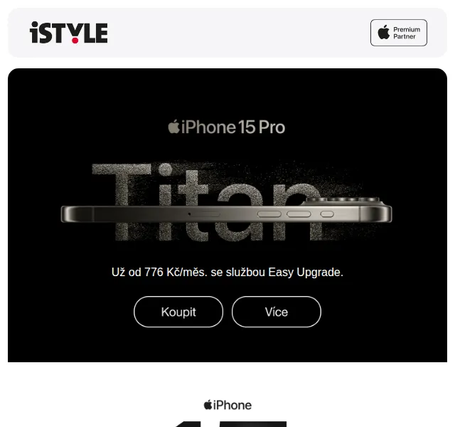 iSTYLE: iPhone 15 Pro a Easy Upgrade – červen 2026 | Nuslet.cz